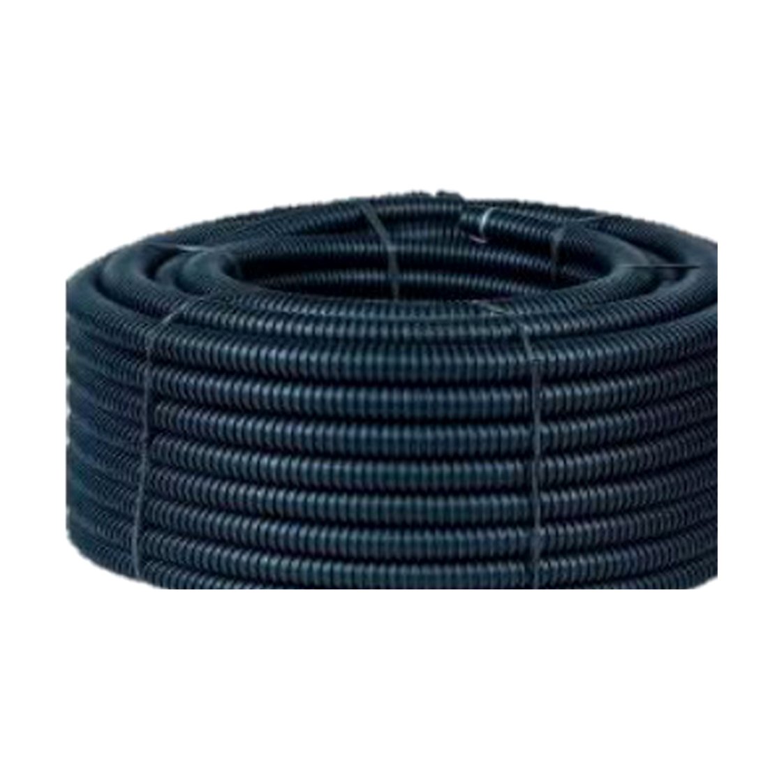 Duto corrugado PEAD com guia preto 1 pol. 25 m